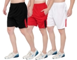 DIA A DIA Men’s Quick-Dry Breathable Honeycomb Polycotton Shorts (3-Pack) | 28-34 Inches Waistline | Lightweight Casual Shorts with Secure Zipper Pockets | Summer Wear