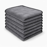 Microfiber Cloth (Pack of 6) – 20×30 cms – 400 GSM | Thick Lint & Streak-Free Multipurpose Cloths – Automotive Microfibre Towels for Car, Bike Cleaning, Washing & Detailing (Grey)