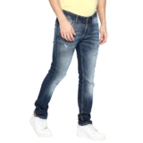 Spykar Men’s Kano Slim Fit Mid-Rise Jeans (Ankle Length)