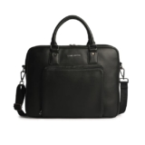 Gauge Machine Professional Vegan Leather Messenger Briefcase Bag for Office |Fits upto 14/15 / 16 inch Laptop |Separate Padded Laptop Compartment |Water Resistant |Men & Women |16L