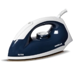 Havells Glydo 1000 watts Dry Iron With American Heritage Plastic Non Stick Sole Plate, Aerodynamic Design, Easy Grip Temperature Knob & 2 years Manufacturer Warranty. (Charcoal Blue)