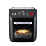 Pigeon by Stovekraft Air Fryer Oven 12L | 1800W | 2-in-1 Appliance – AirfryerOTG | Digital Touchscreen | 9 Preset Menu | Air Fry, Bake, Broil, Toast, Defrost (Black) | With Rotisserie | 7 Accessories