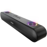 Nu Republic Party Box 16 Bluetooth Soundbar with X-Bass Technology, Upto 10 Hrs Playtime, Multiple RGB LED Lights, 16 W Output (Black, 2.0 Channel)