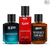 Beardo Mariner, GodFather & Whiskey Smoke Perfume For Men (50Ml X Pack Of 3) | Long Lasting Perfume | Date Night Perfume For Men | Gift for Men | Gift For Friends | Gift for Husband | Gift for boyfriend