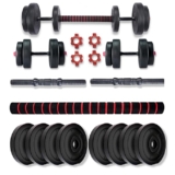 Bullar PVC Dumbbells Set and Fitness Kit for Men and Women Whole Body Workout with Connector Rod (30 kg)