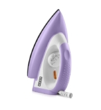 USHA EI Armor 1100 Watts Dry Iron Plastic With Black Weilburger Soleplate (Purple), 1100 Watt