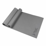 Fitness Mantra® 4mm Yoga Mat for Gym Workout and Yoga Exercise Anti-Slip Yoga Mat for Men & Women Fitness |Qnty.-1 Pcs.|4mm, Grey|