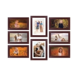 Amazon Brand – Solimo Collage Set of 8 Rosewood Photo Frames ( 6 X 10 Inch-6 & 8 X 10 Inch-2)