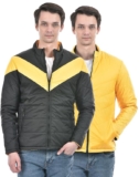 Numero Uno Men’s Bold Ascent Bumblebee Puffer Jacket || Reversible Jacket