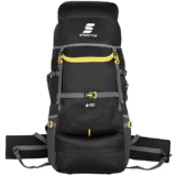 Amazon Brand – Symactive 60L Travel Bag/Rucksack, Front & Top Open Backpack for Hiking/Trekking/Camping/Cycling, Rucksack, for Men/Women (Black)