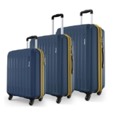 Safari Genius Alley Set of 3 (Cabin+ Medium + Large) Trolley Bags Hard Case Polypropylene, 4 Wheels, 360 Degree Wheeling Luggage, Travel Bag, Suitcase for Travel, Trolley Bags for Travel, Navy₹3,599