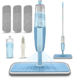 ARTO 360 Degree Spray Mop with Removable Washable Cleaning Pad with Removable Washable Cleaning Pad, Microfiber Floor Cleaning, Quick, Easy, Multifunctional (Stainless Steel) (Multicolour)