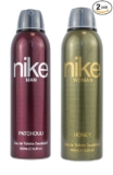 Nike Unisex Patchouli Man + Honey Woman Deodorant Spray – Pack of 2 (200ml Each) | Long-Lasting Freshness & Captivating Fragrance Duo