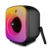 Boat PartyPal 65 Pro, 42W Signature Sound, Wireless Karaoke Mic, 8H Battery,RGB LEDs, TWS, Bass Boost, Multi Port, Bluetooth Speaker, Wireless Speaker, Portable Speaker (Premium Black)