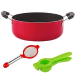 Nirlon Non-Stick Gas Comaptible Odor Free 3 Piece Kitchenware Combo Item Set