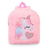ADISA Kids Backpack Toddler Bag Back Pack Plush Cartoon for Girls and Boys 1-5 Years (BP106-L.PIN)