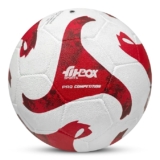 FitBox Sports Pro-League Football | 32 Panel Rubber Moulded Design for Indoor & Outdoor | Waterproof – Size 5 (White/Brown)