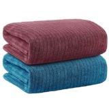 Story@Home Towels for Bath Large Size | Microfiber Towels for Bath | Towel Set of 2 | 400 GSM | 70 x 140 cm | Pink and Blue | Bath Towels for Men, Women & Kids | Gym Towel | Perfect for Everyday Use
