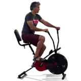 Lifelong LLF90 Fit Pro Plus Airbike Exercise Machine with Moving Handles & Back Support for Cardio Training, Weight Loss and Workout at Home
