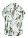 LookMark Men’s Cotton Blend Stitched Half Sleeve (Printed Regular Fit Shirt Elias)