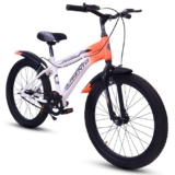 BLAKENTO Kids Cycle for Girls and Boys |20T Ace Crew Cycle for Kids 6 to 9 Years| Premium Matte Finished White & Orange