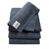SOFTSPUN Microfiber Cloth – 4 pcs – 40×40 cms – 340 GSM Grey! Thick Lint & Streak-Free Multipurpose Cloths – Automotive Microfibre Towels for Car Bike Cleaning Polishing Washing & Detailing.