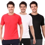 Vector X OMT-257 Dry-Touch Men’s Round Neck T-Shirt (Pack of 3 T-Shirt)