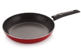 Nirlon Aluminium Pfoa Free Non Stick Gas Compatible Frying Pan/Tapper Pan,22 cm (Red)[3_mm_TP22]
