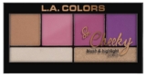 L.A. Colors So Cheeky Blush and Highlight Palette (Highlighter), Sweet and Sassy, 22g, 1 Count (C30463)