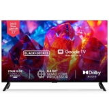 BLACK+DECKER 80 cm (32 inches) A1 Series HD Ready LED Smart Google TV BXTVGU32HD2841ATIN (Black)