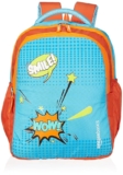 Amazon Basics 18 L Printed School Backpack for Boys & Girls | Durable Zippers Nylon and Polyester Material | 2 Large Zipper Compartments, 2 Bottle Holders | Travel, Outdoor | 27 L x 18 W x 42 H cm