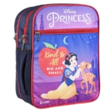Kuber Industries Disney Princess Kind to All School Bags | Kids School Bags | Student Bookbag | Travel Backpack | School Bag for Girls & Boys | School Bag with 3 Compartments | Purple