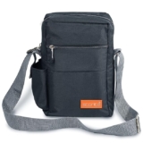 Storite 10 Inch Stylish Padded Mini Sling Bag for Men and Women, Small Passport Travel Bag and Small Sling Bag With Water Bottle Pocket