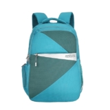 American Tourister Spin | 28L Backpack | 17″ Laptop Bag | 3.5 Compartments | College & Office Backpack for Men and Women | Teal | 1 Year Global Warranty