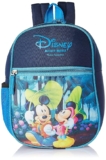 Kuber Industries Polyester Disney Print Unisex School Bag|Kids School Backpack|School Bag for Girls, Boys|Disney Mickey Minnie|Blue